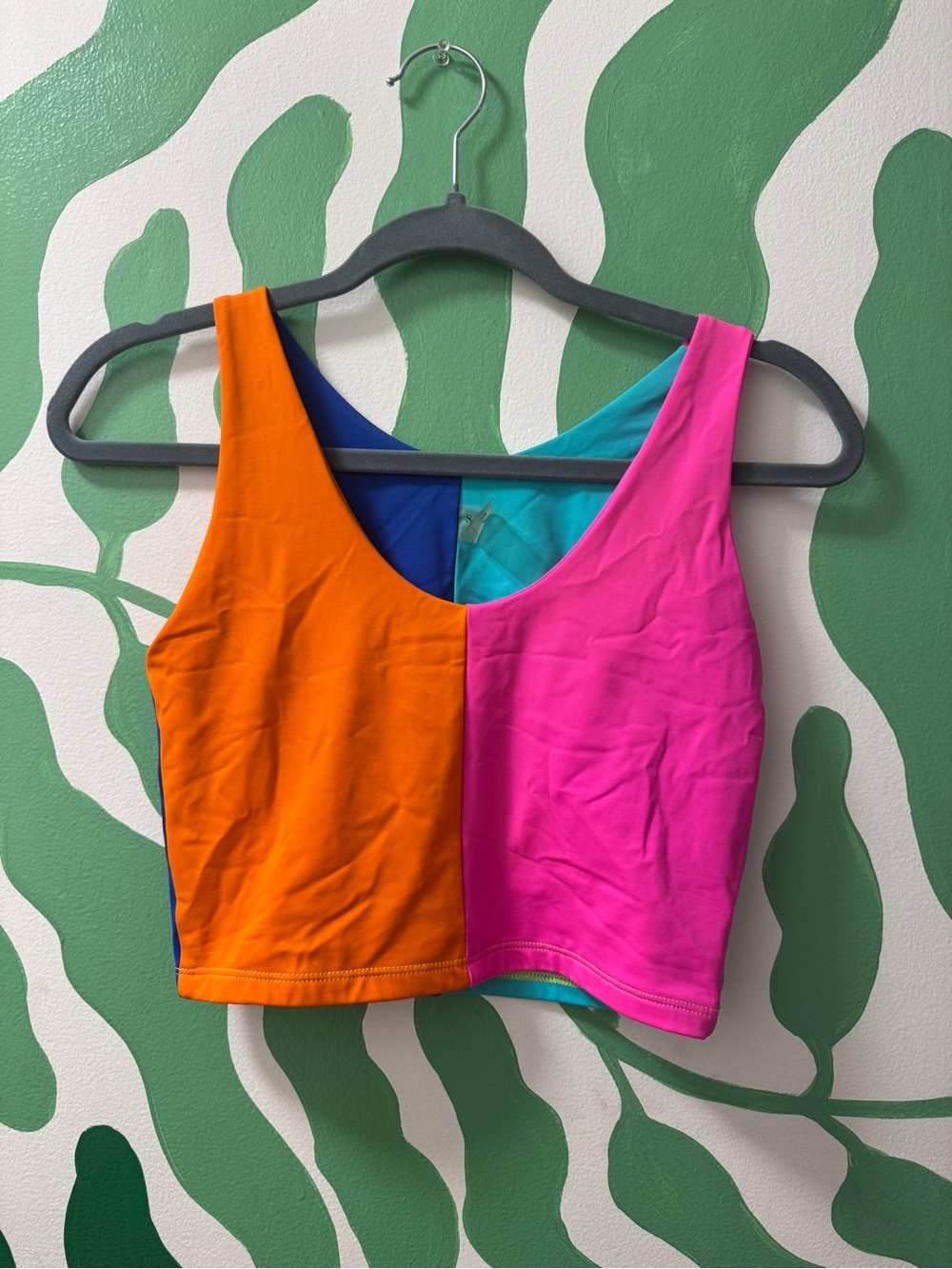 STATE Swim Tank -Beach Ball - Pink, Neon Orange & Aqua Blue